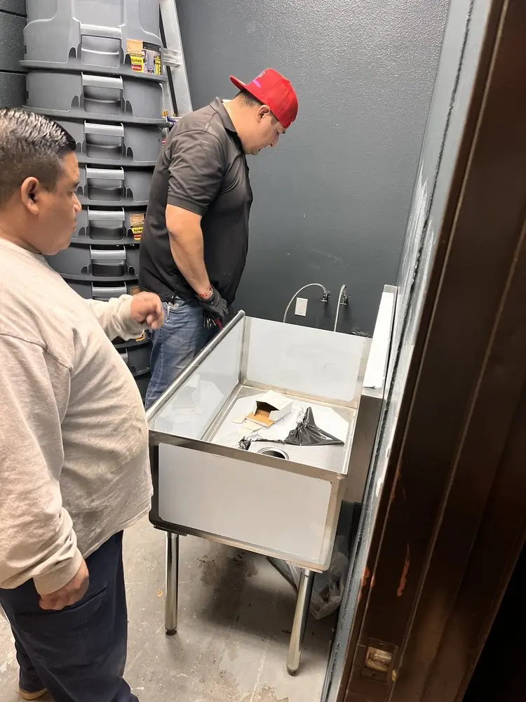 Commercial plumbing and sink installation in Legend Trail